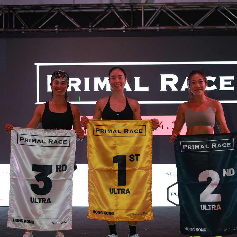 The solo podium at Primal Sprint Hong Kong