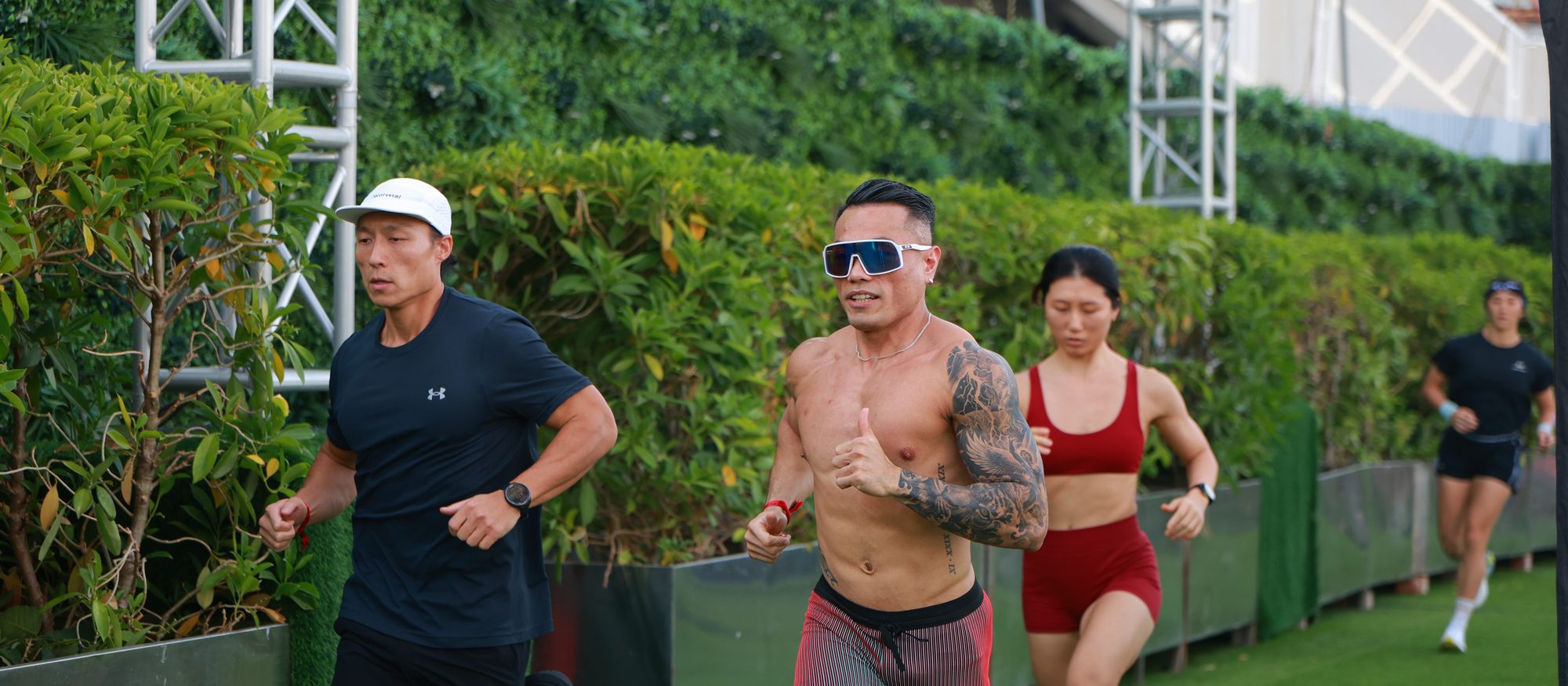 Athletes running the loop at Primal Sprint Hong Kong